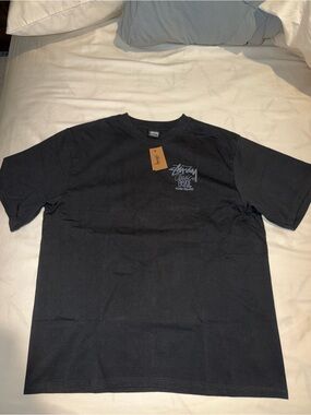 Stussy Classic Gear Pigmented Black Dyed Tee Size Men’s L